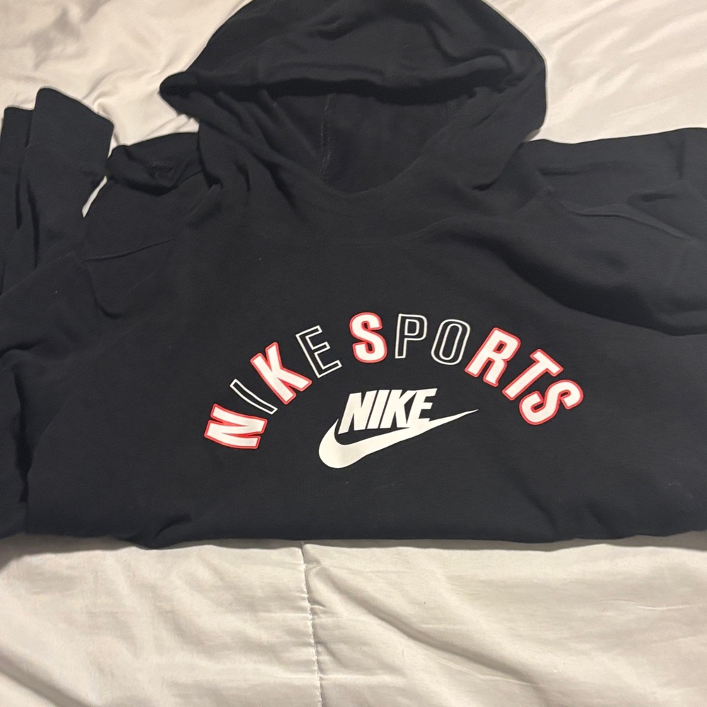 Nike Black and White Sports Hoodie